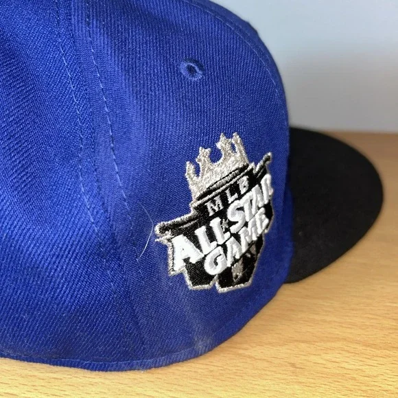 Kansas City Royals 2012 All Star Game New Era 59FIFTY Fitted Blue Hat Size 7 1/8 - Picture 4 of 7